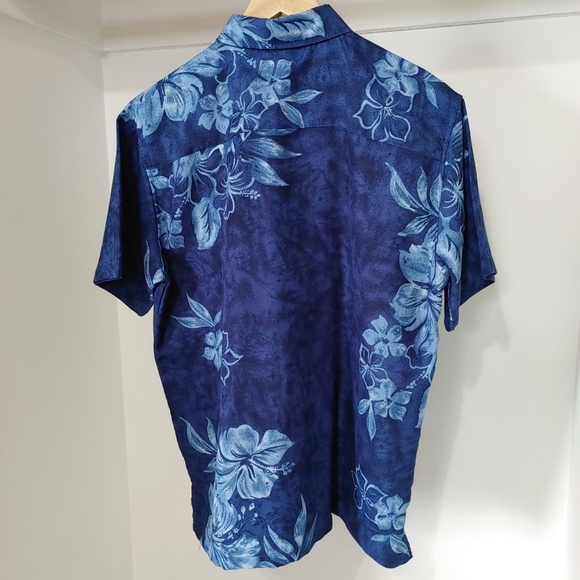 Penmans | Blue Hawaiian short sleeved mens button up - Picture 8 of 10